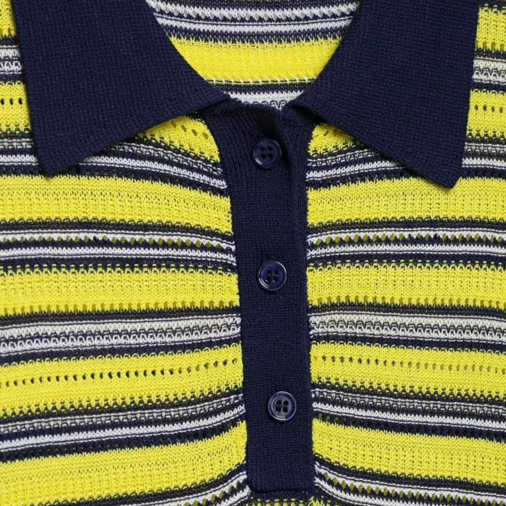 ZARA Fengfeng Vintage Color Block Casual Short Sleeve Shirt